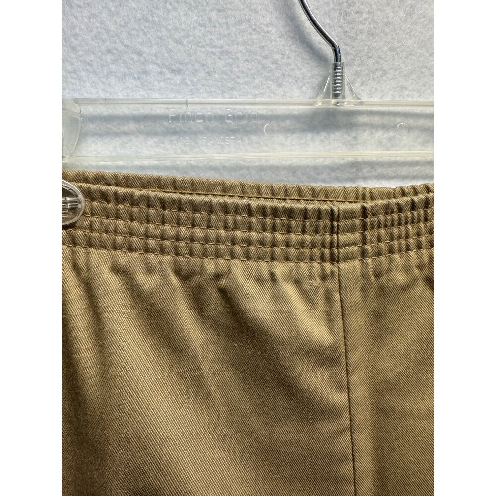 Levis Sportswear Womens Elastic Waist Tan Khaki Pants Size 14 - Picture 3 of 11
